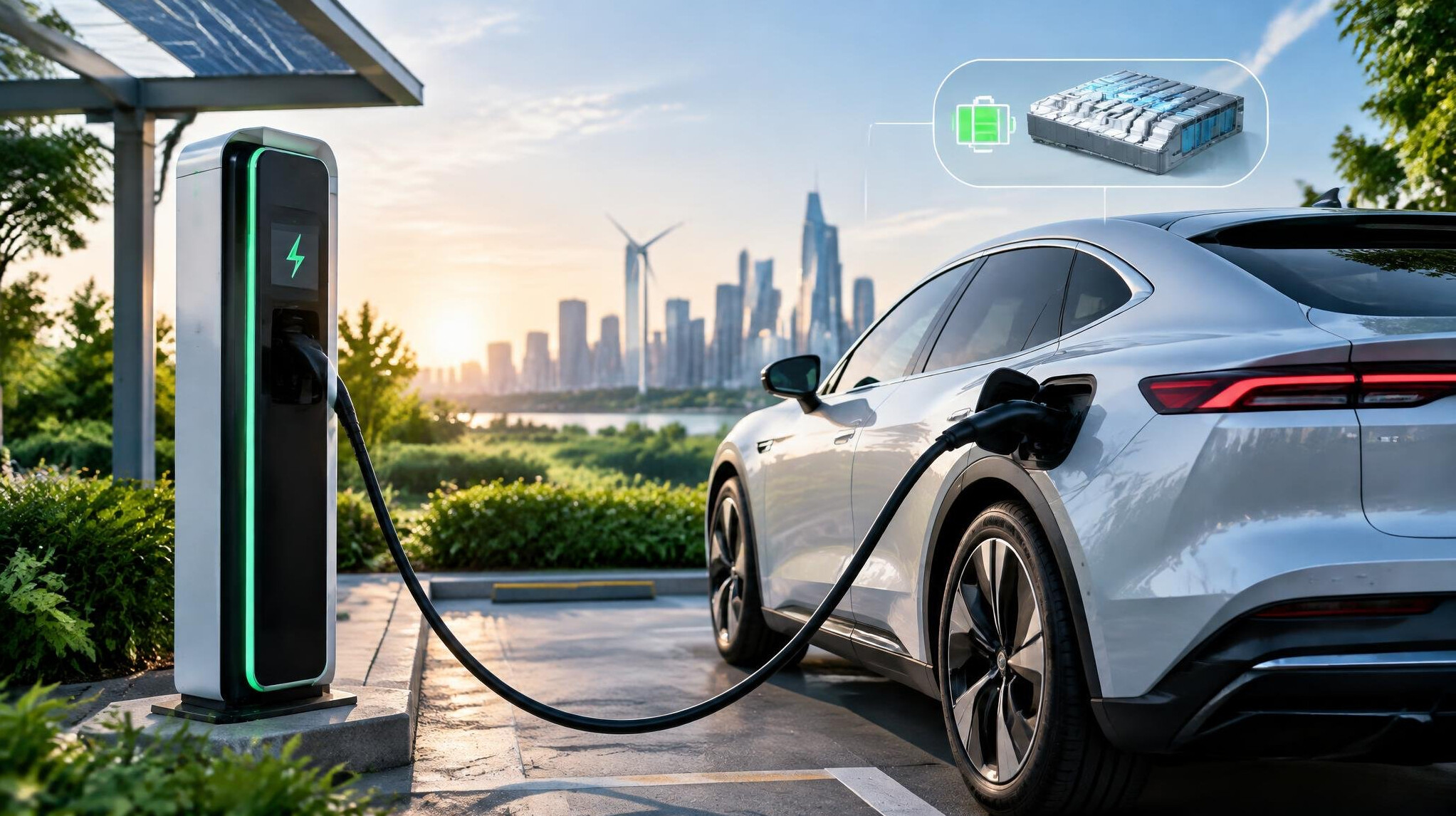 electric car charging station