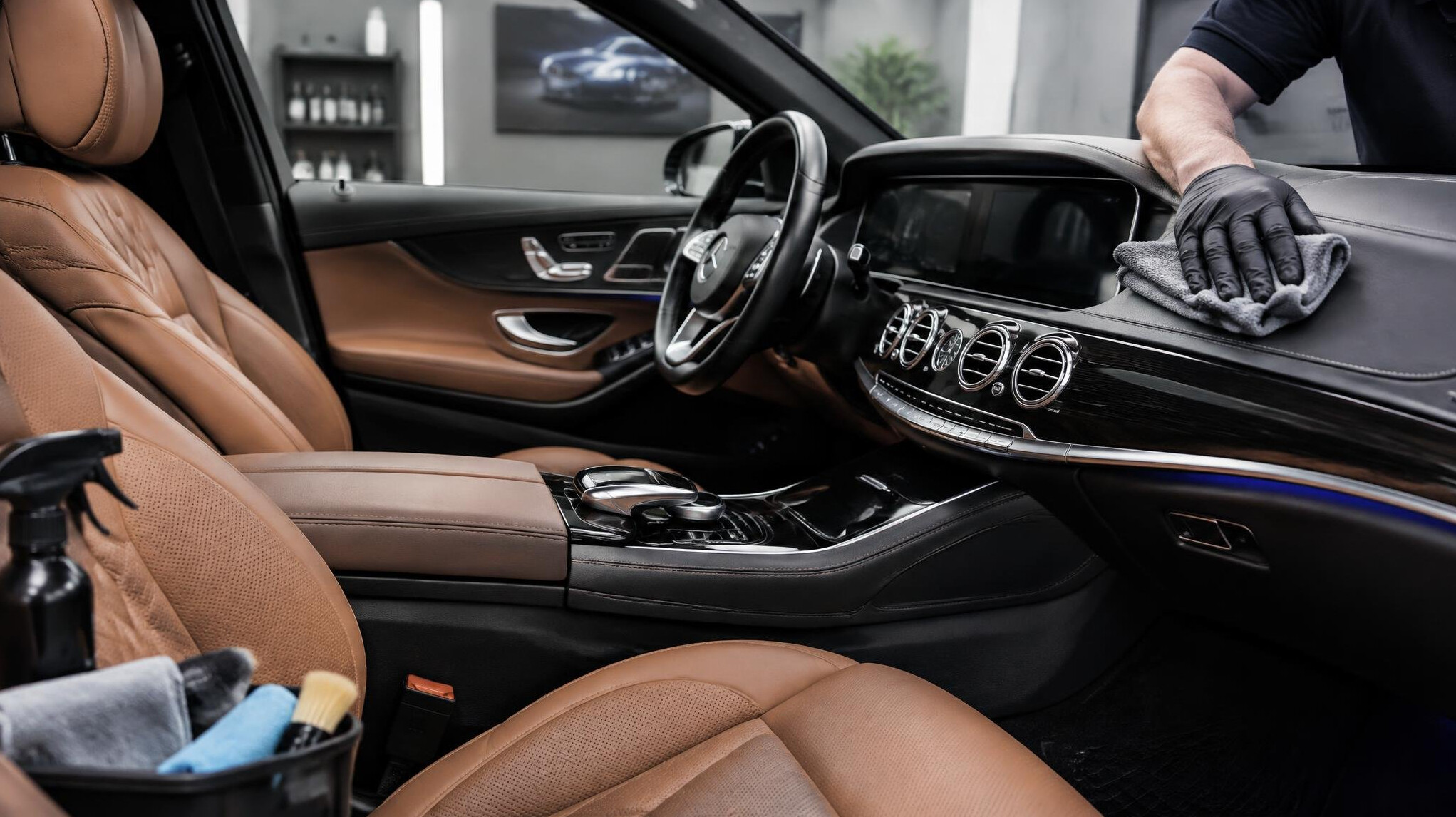 luxury car interior